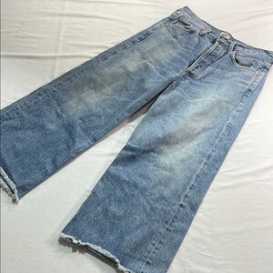 Citizens Of Humanity Light Blue Cropped Jeans
